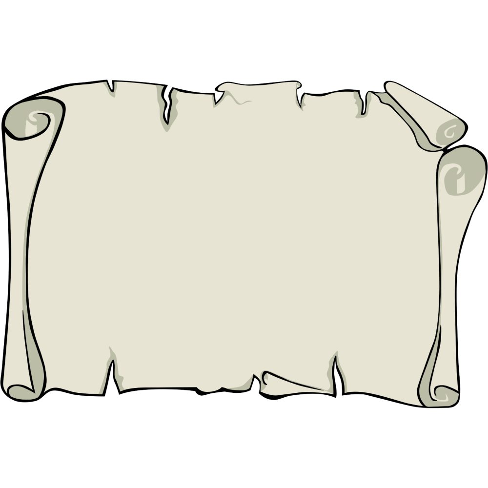 Свиток пергамента шаблон