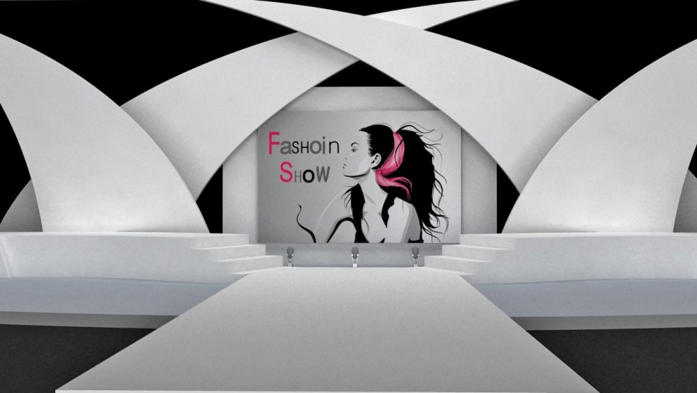 Подиум для показа мод без людей