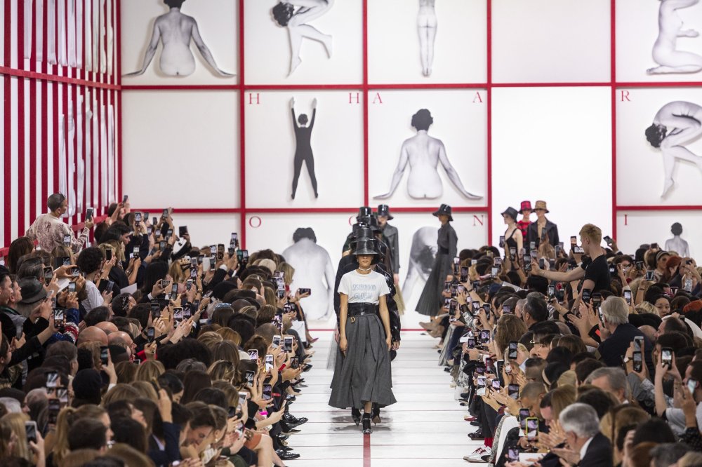 Модный показ декорации