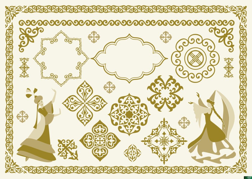 Орнамент казахский национальный