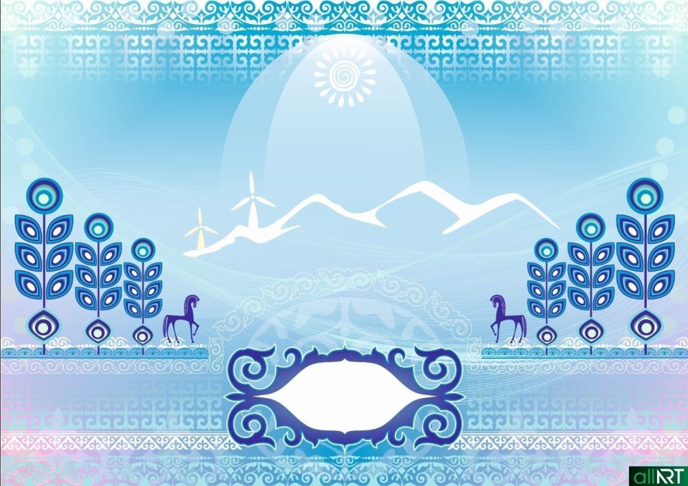 Казахский фон