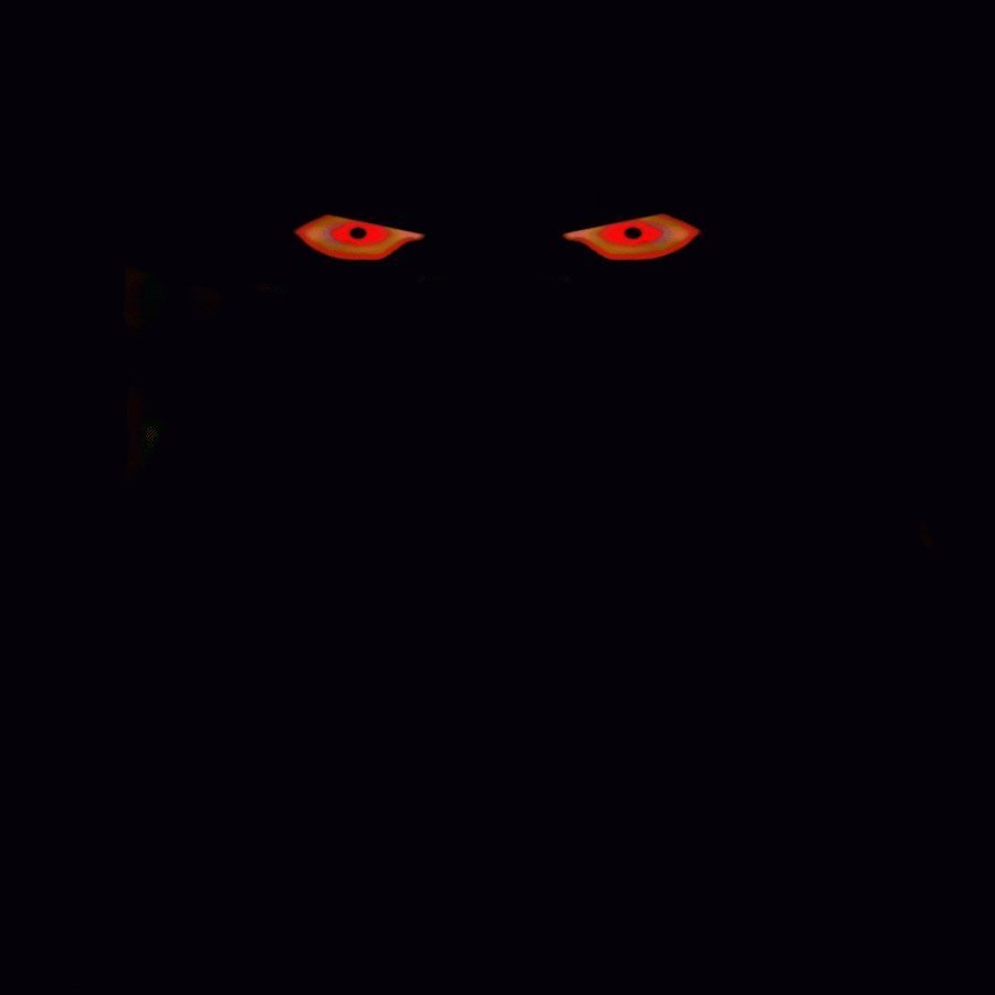 Парень со светящимися глазами