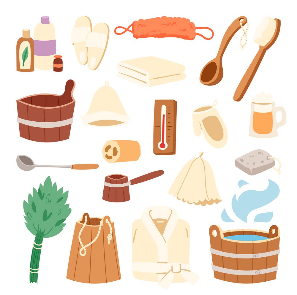 Банные принадлежности вектор