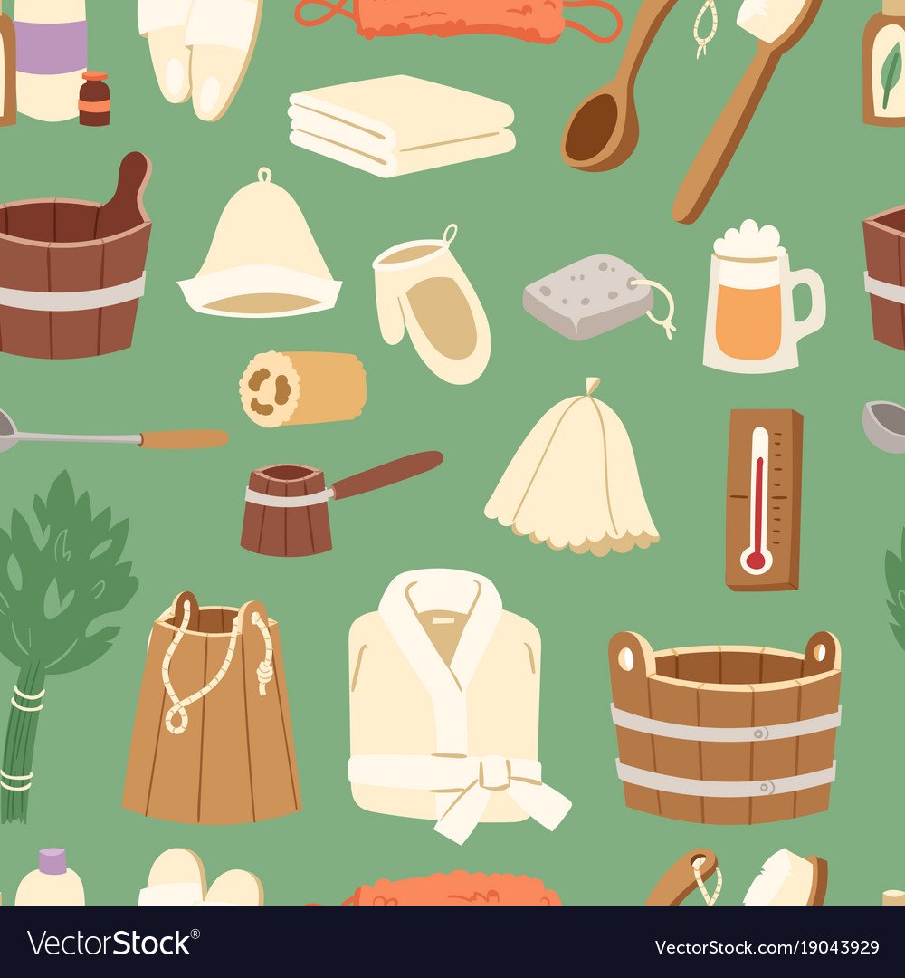 Фон для бани и сауны вектор