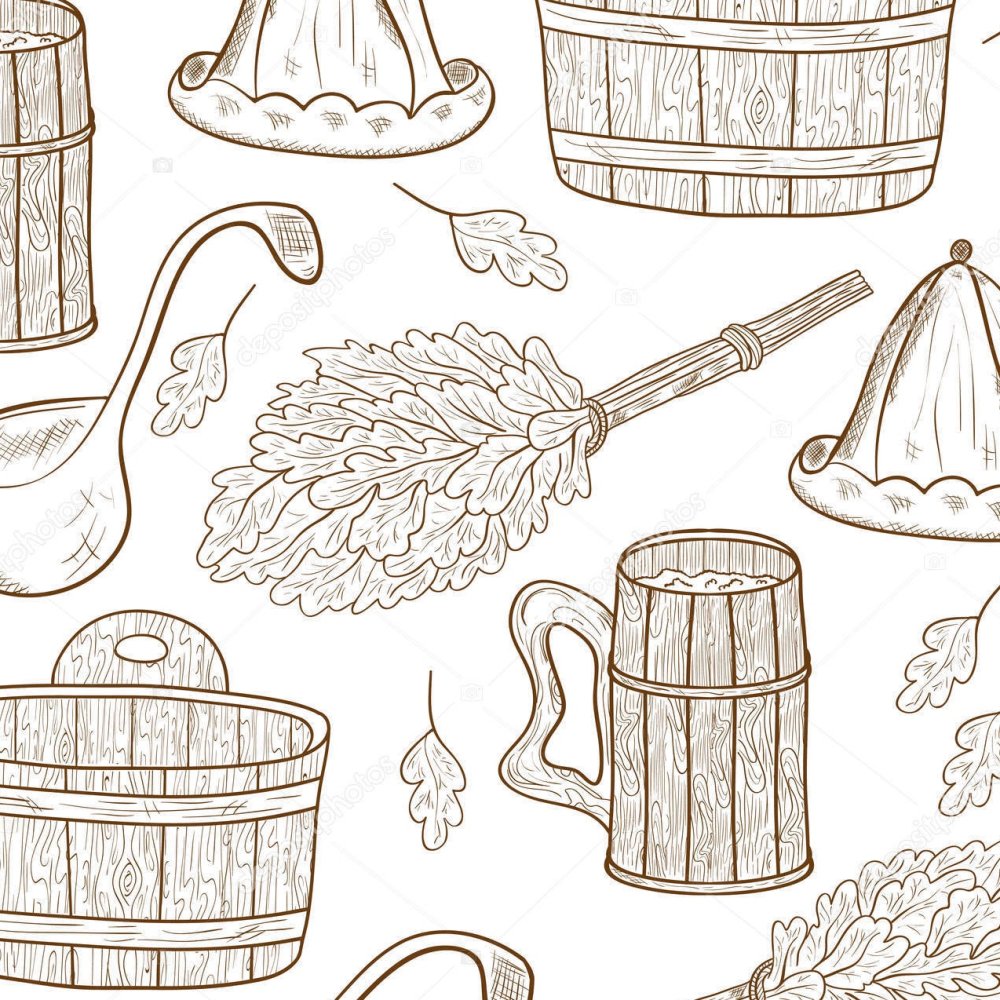 Банные принадлежности вектор