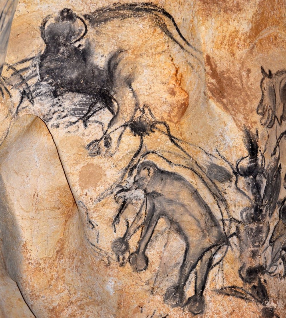 Отпечатки рук в пещере Гаргас