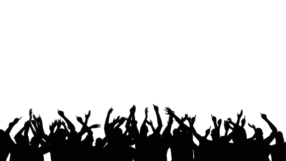 Толпа людей силуэт