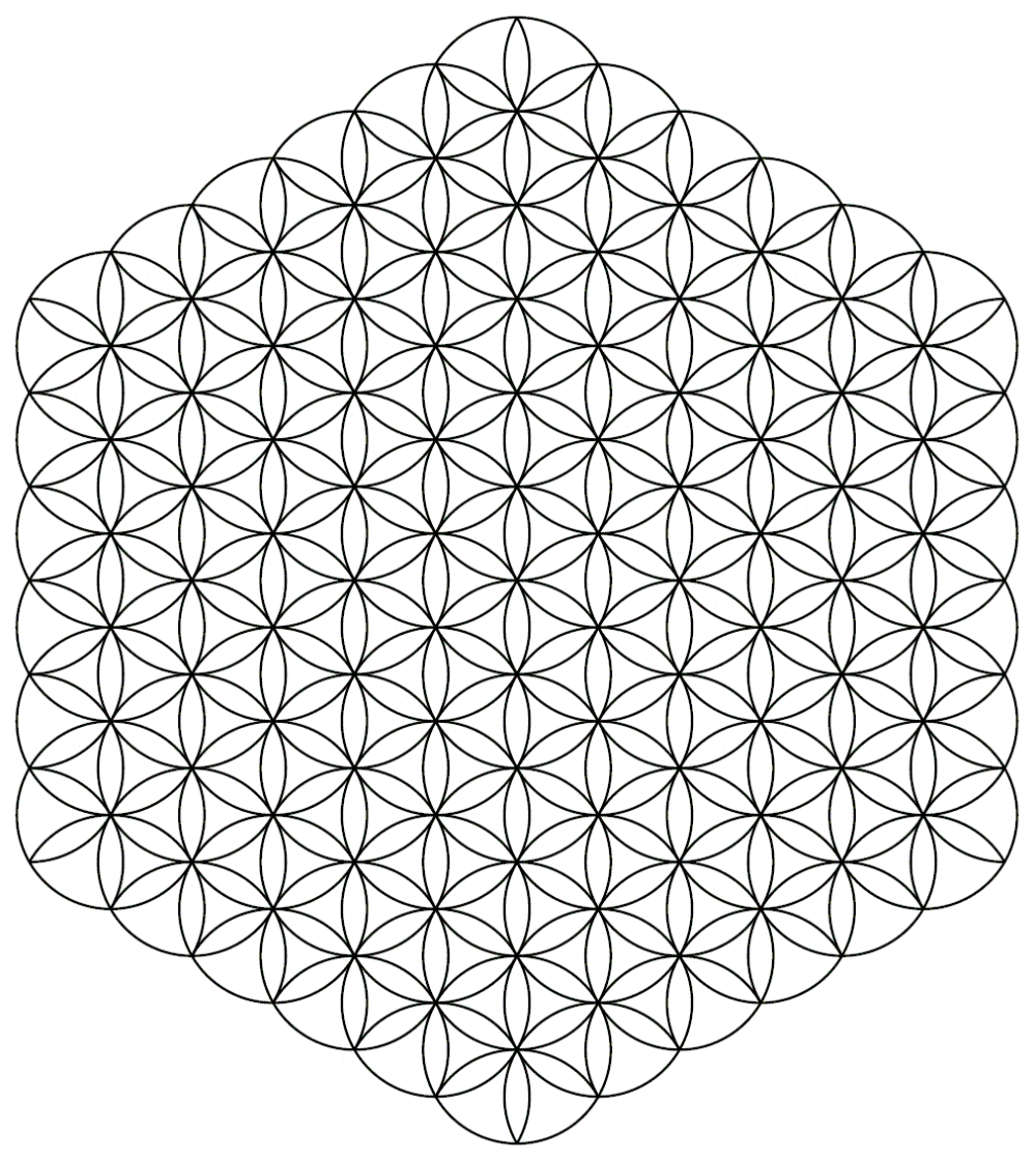 Цветок жизни сетка