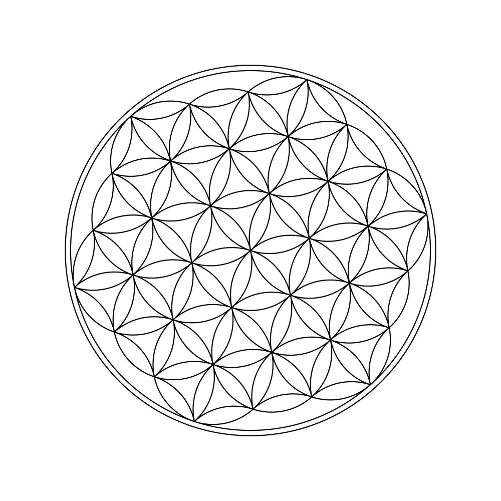 Цветок жизни Сакральная геометрия тату