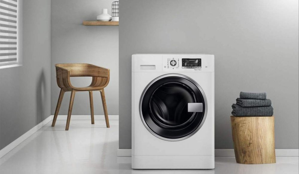 Стиральная машина в красивом интерьере