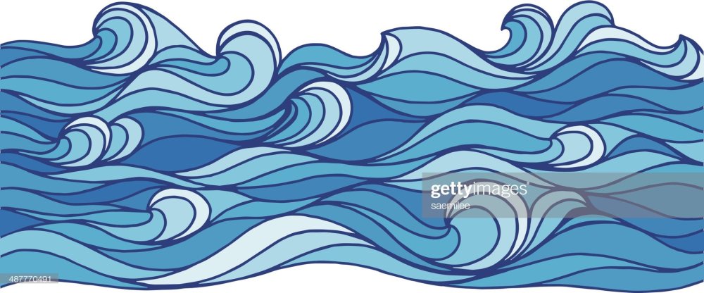 Морские волны распечатать