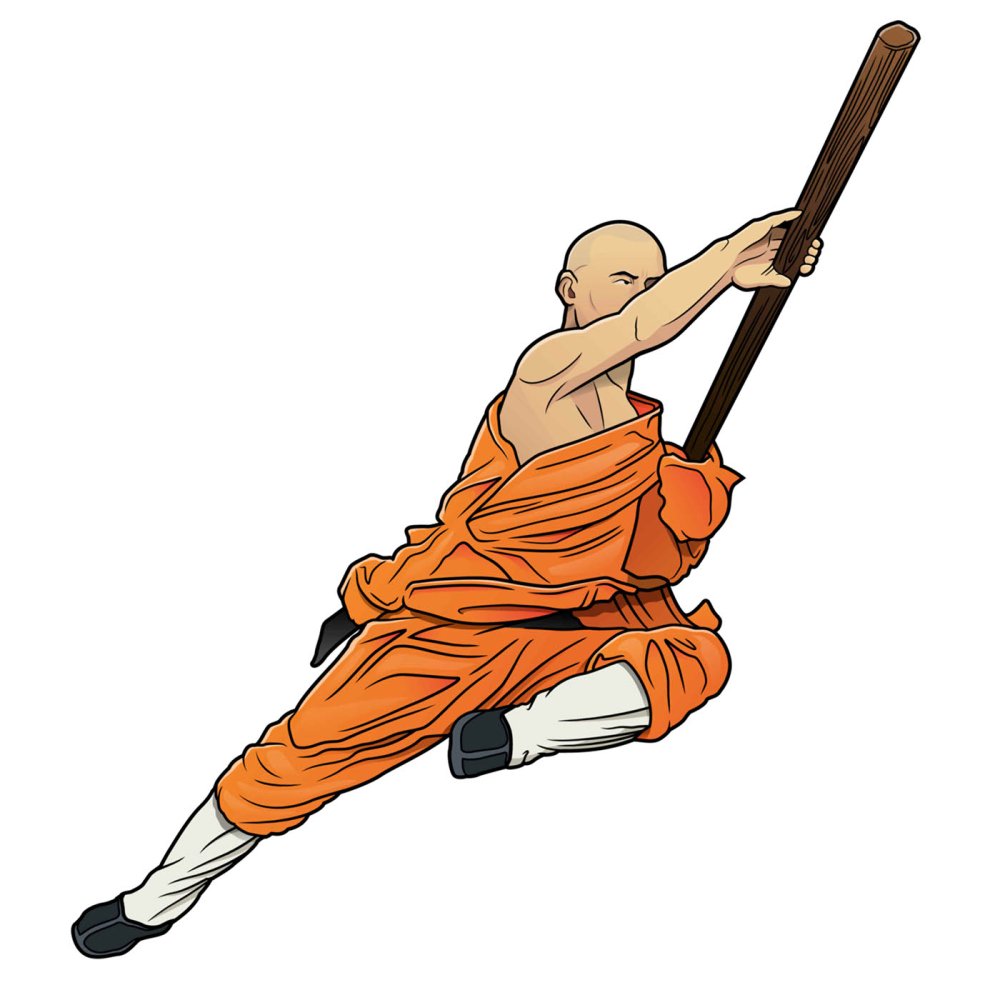 Монах Шаолинь арт