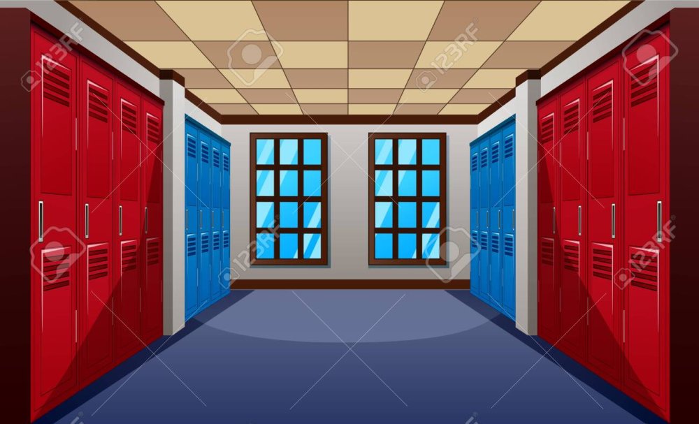 Школьный коридор