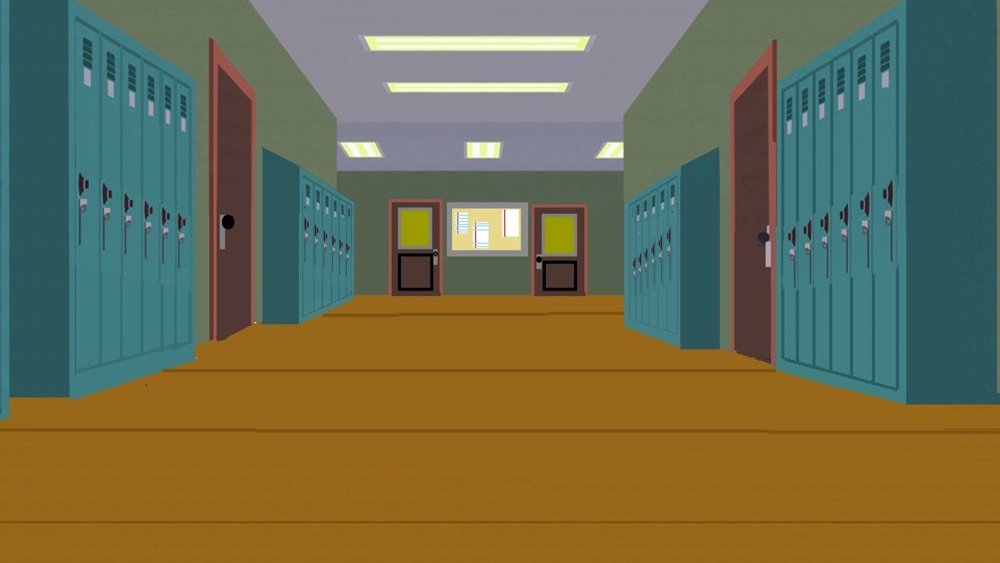 Коридор школы Южный парк