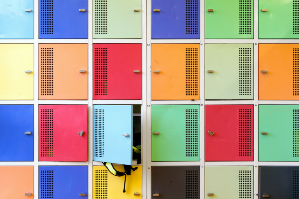 Какие цвета шкафчиков в школе 2048 где синий вход