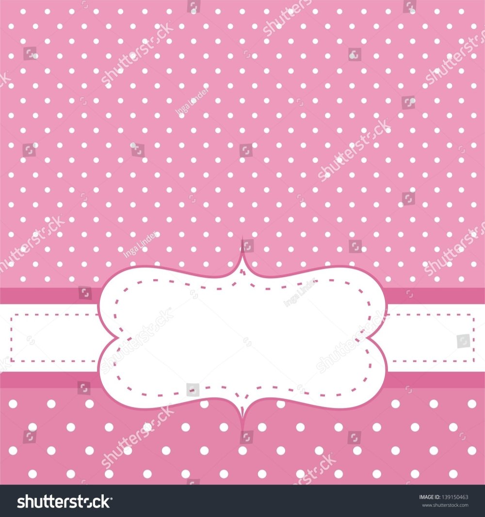 Фон для надписи в горошек