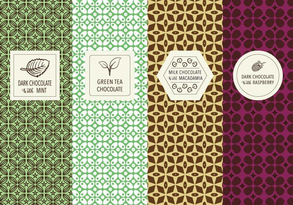 Фон для обертки шоколада