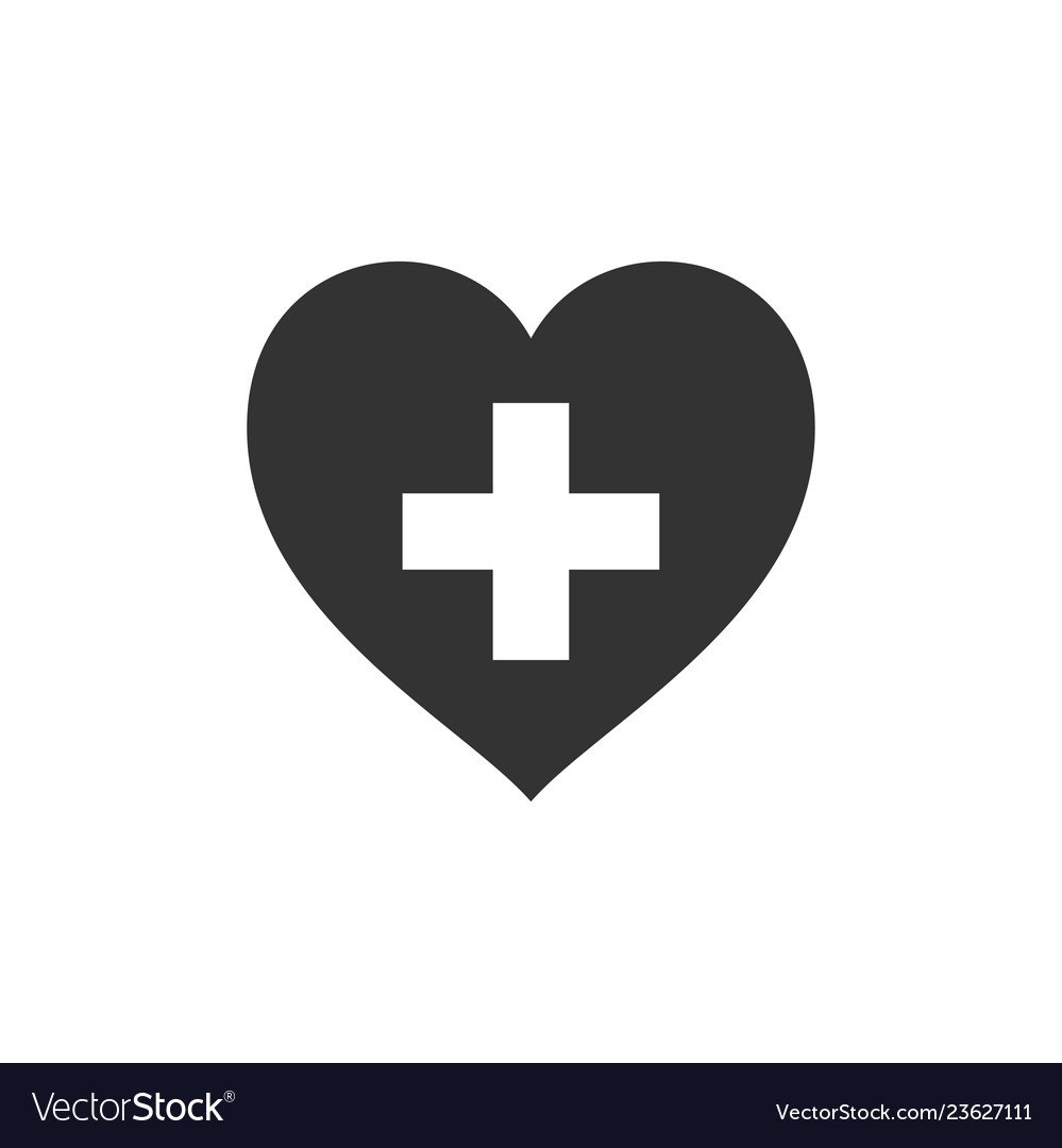 Крестик медицинский на белом фоне