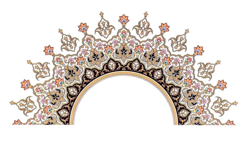 Восточные узоры и орнаменты на прозрачном фоне