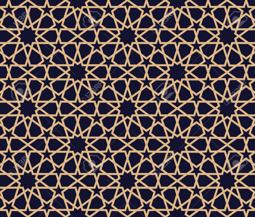 Бесшовный геометрический узор исламский