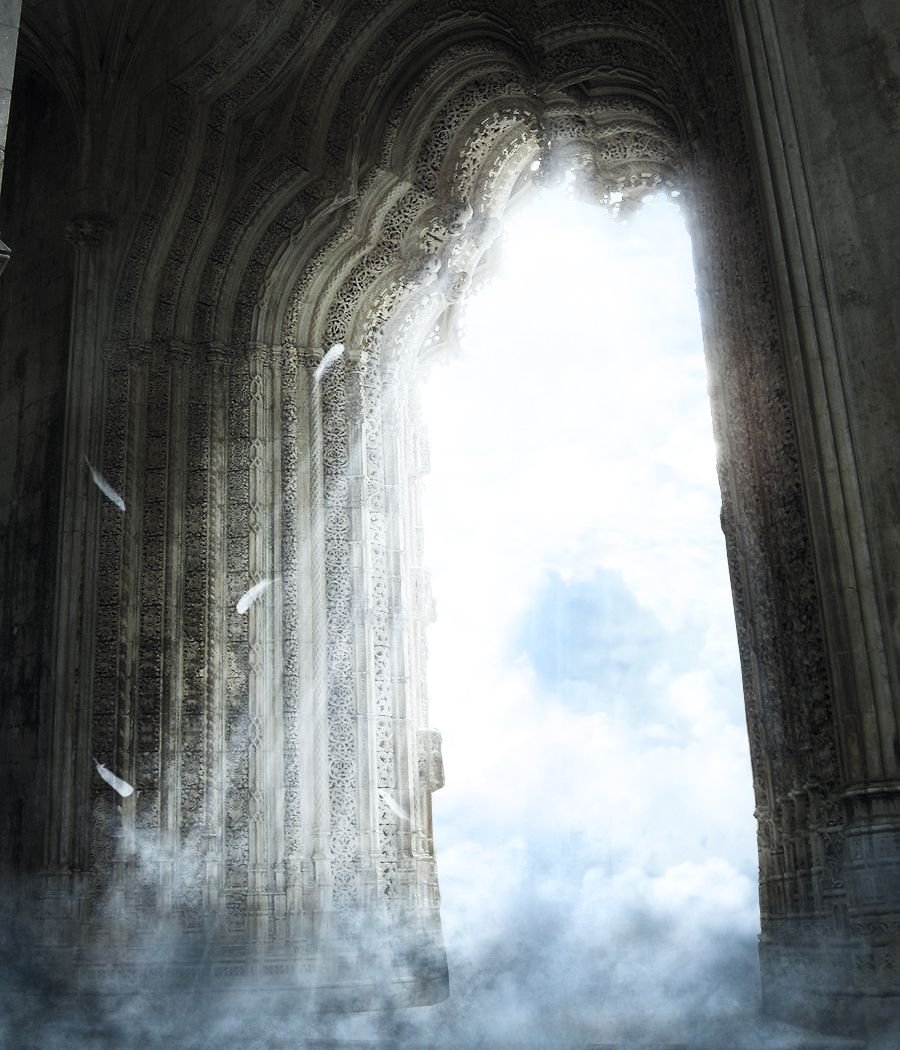 Иллюстрация ворота рая