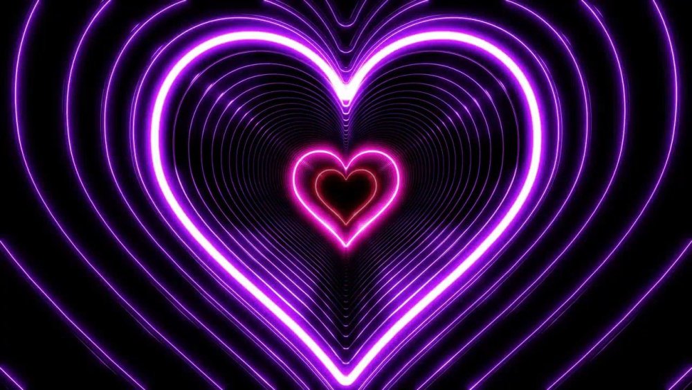 Неоновые сердечки