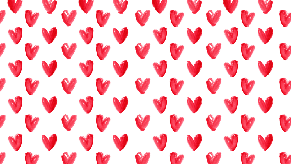 Сердечки много сердечек