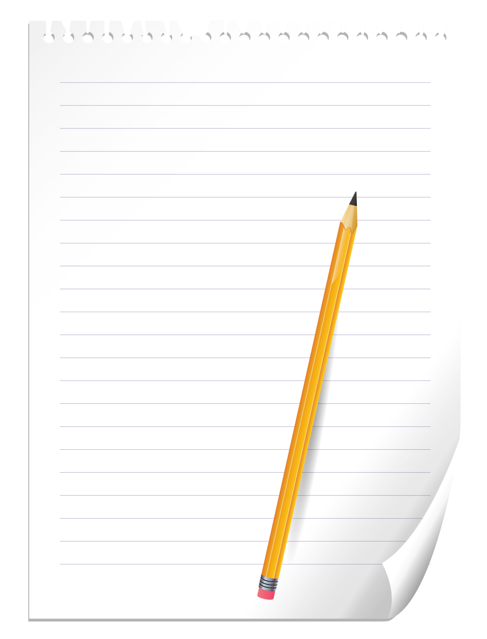 Лист бумаги в линеечку