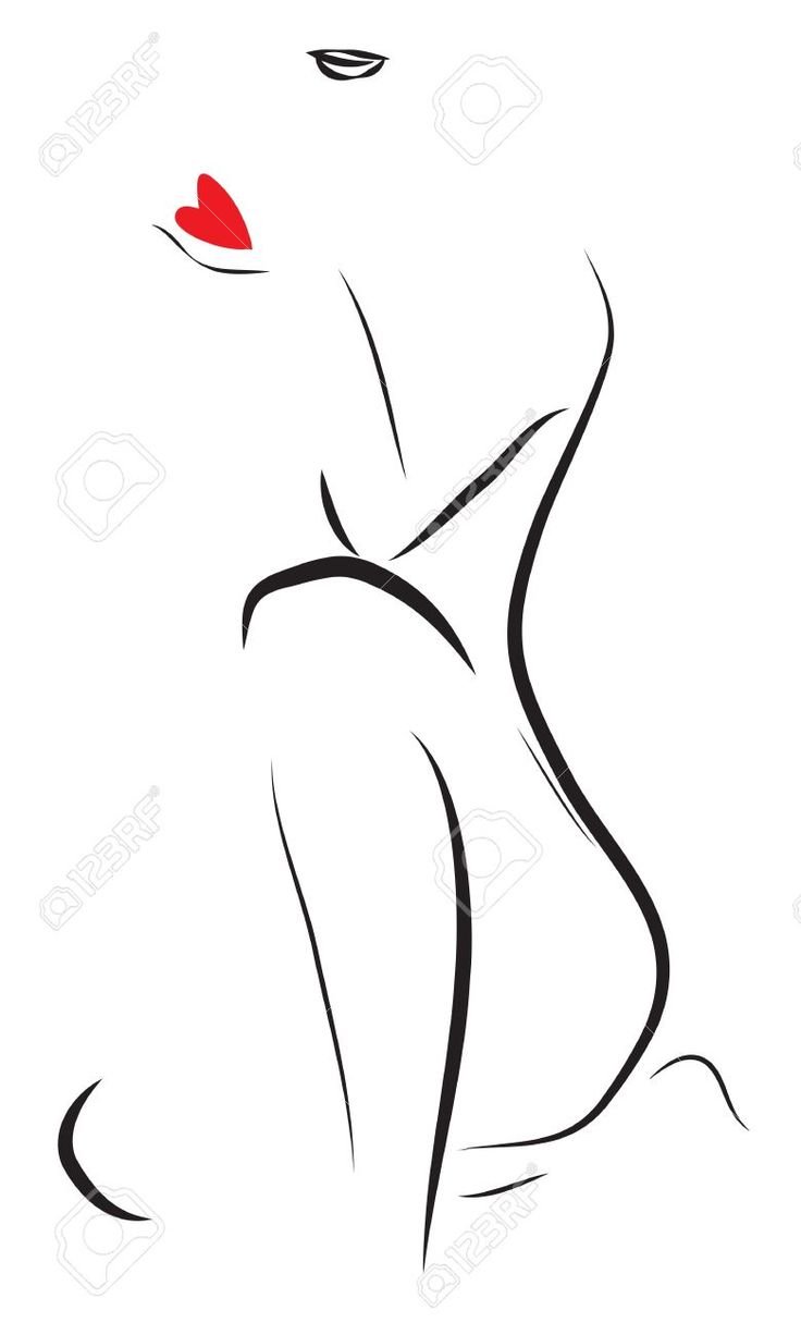 Контур женского тела