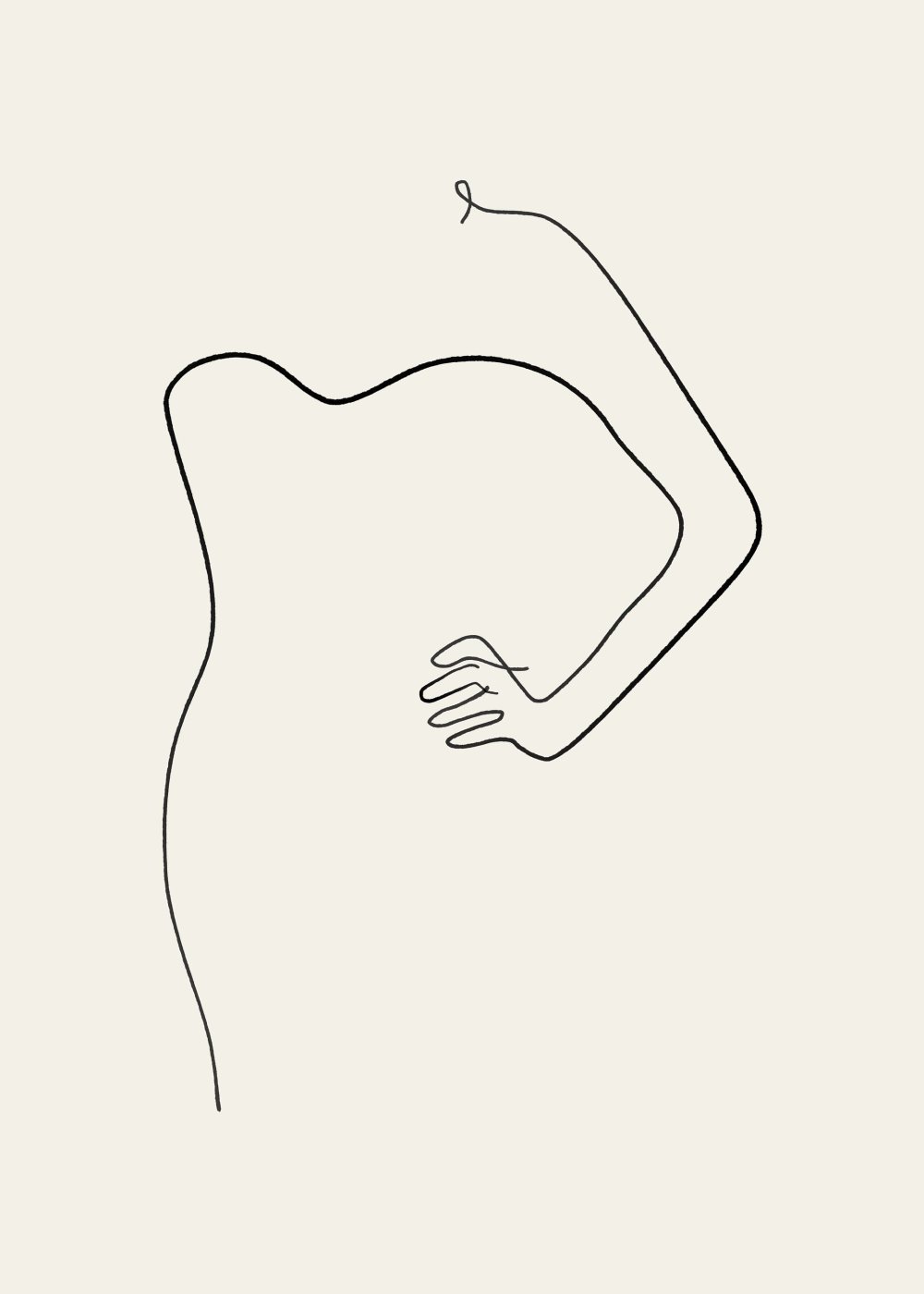 Контур женского тела