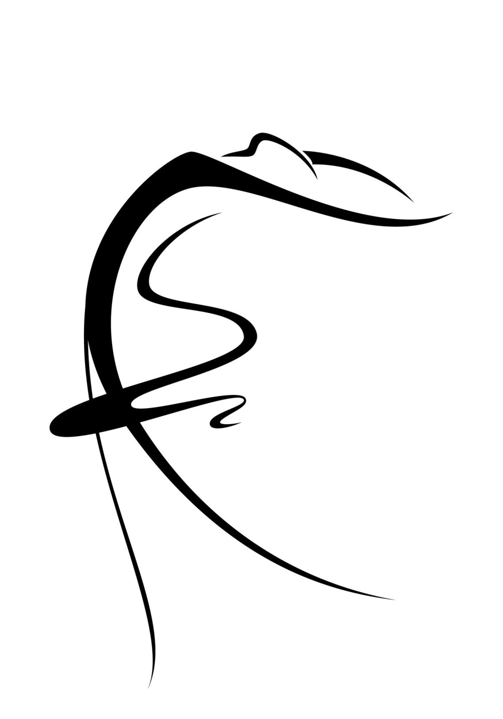 Логотип в виде силуэта