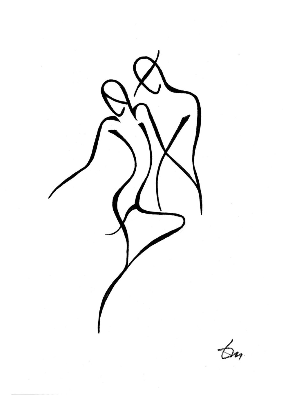 Художник Татьяна Марковцева - черно-белая Графика