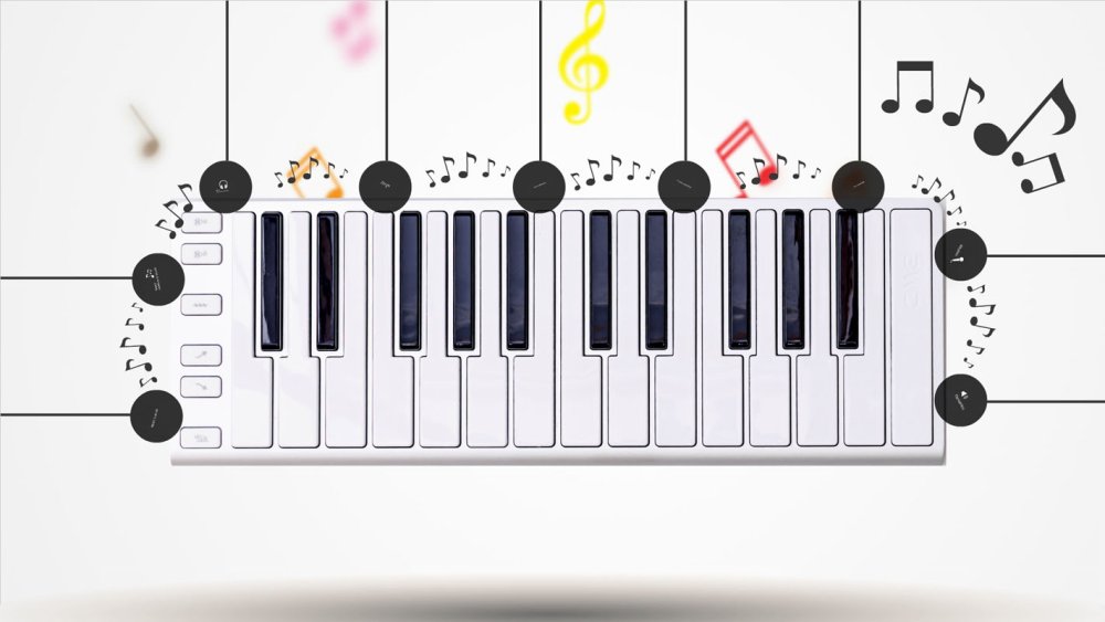 Клавиатура фортепиано фон