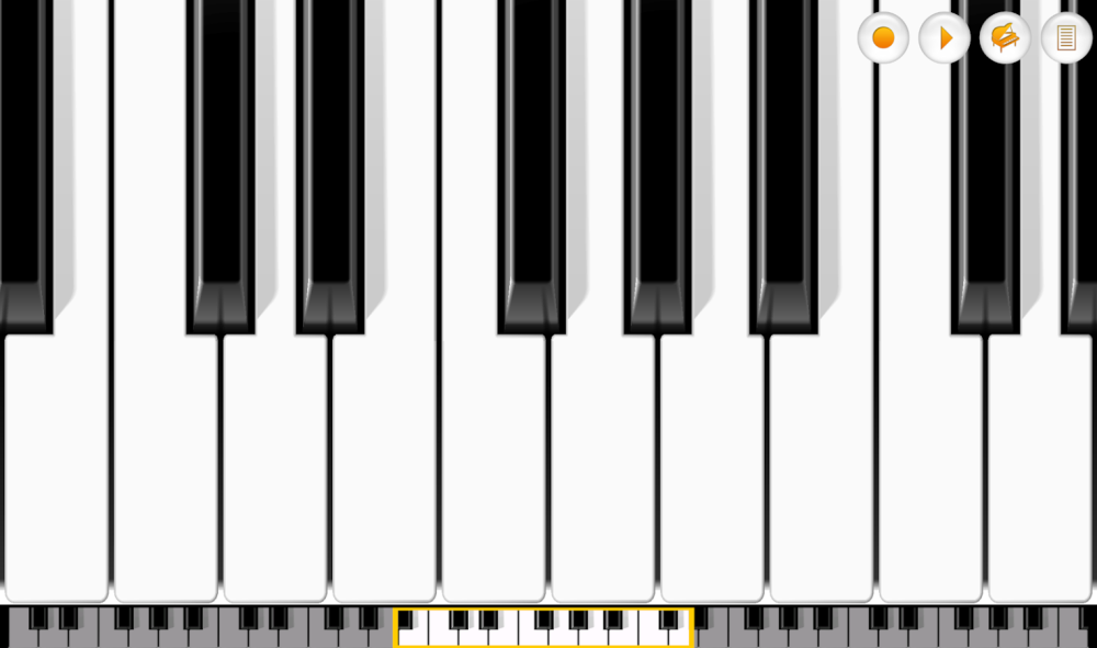 Золотые клавиши рояля