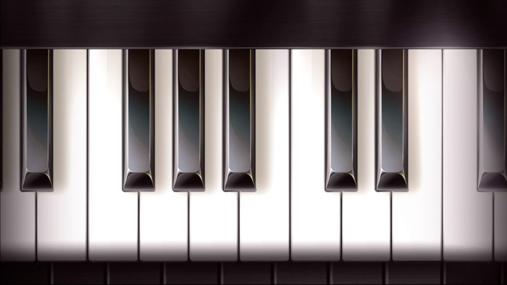 Нарисованные клавиши пианино