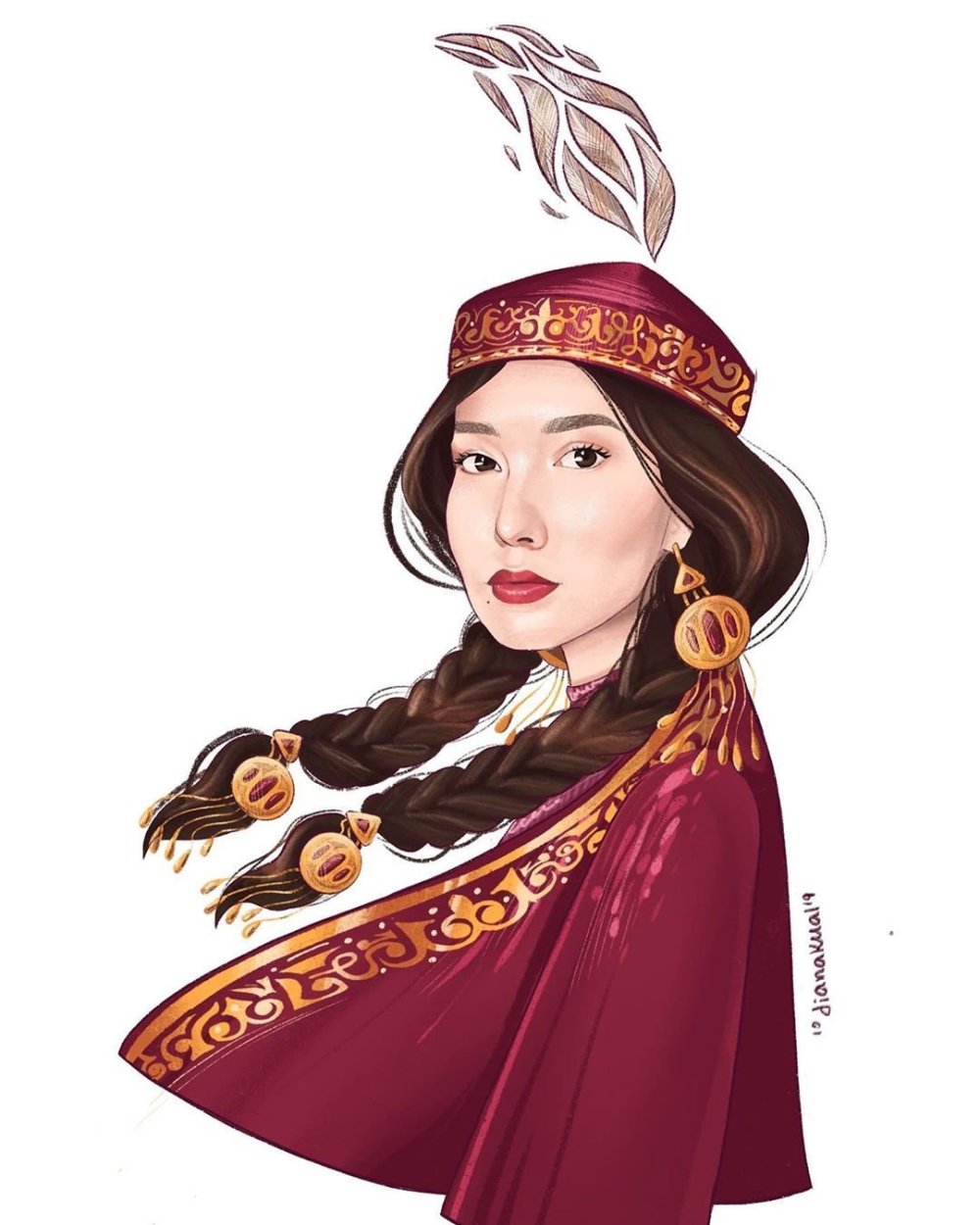 Кукла в русском костюме.