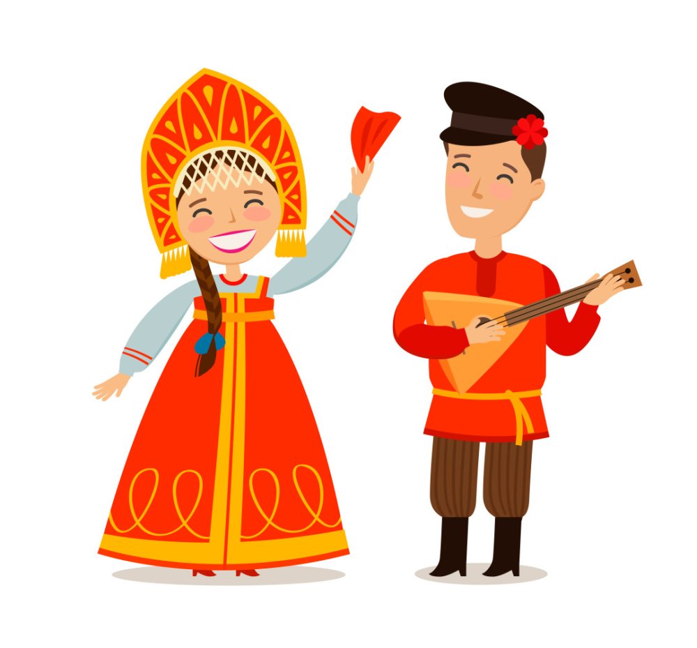 Национальная одежда русский мультяшные