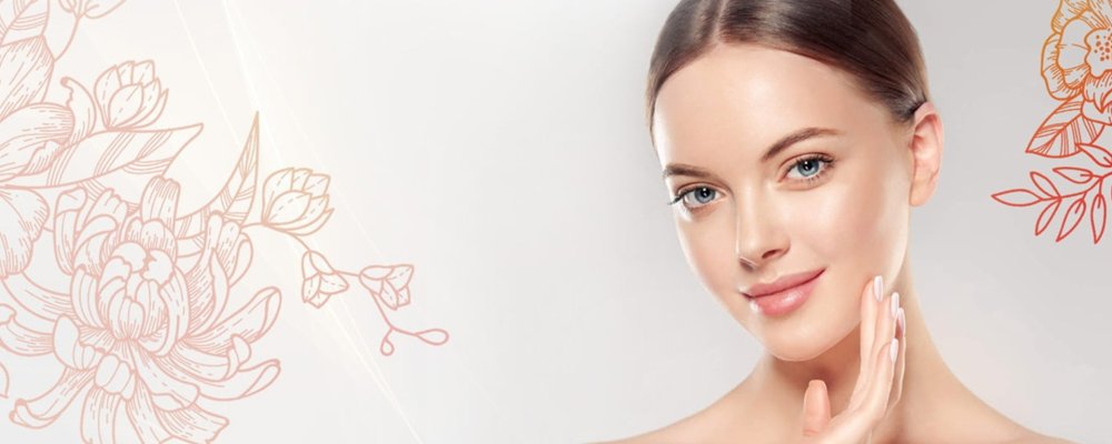 Женское лицо баннер