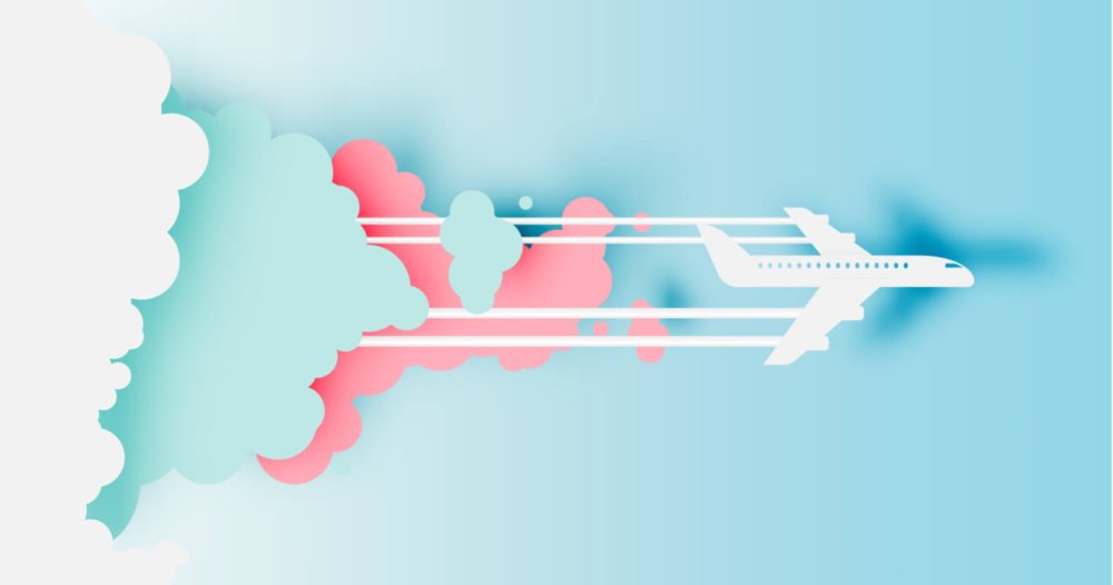 Самолет вектор Минимализм