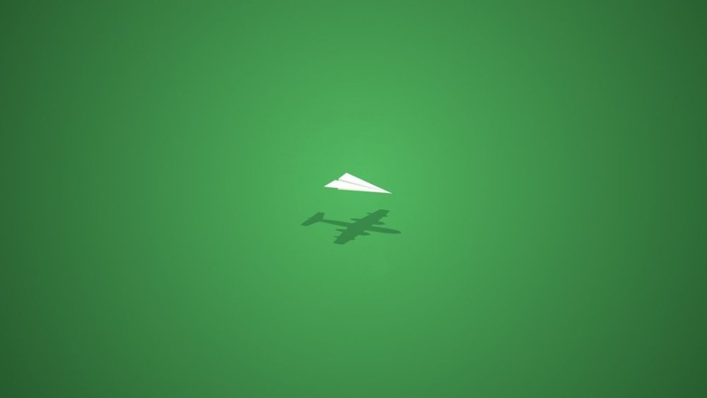 Обои Минимализм зеленые