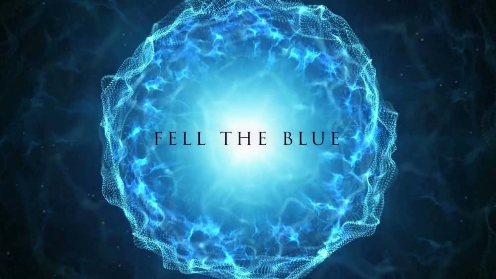 Голубой энергетический шар