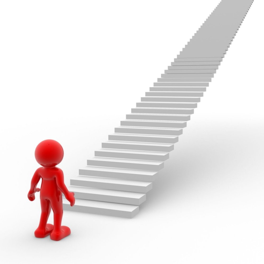 Человечек по ступеням