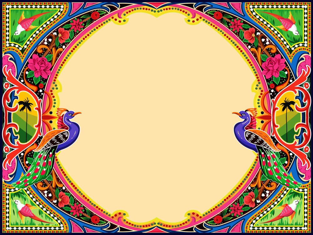 Рамка в сказочном стиле на прозрачном фоне