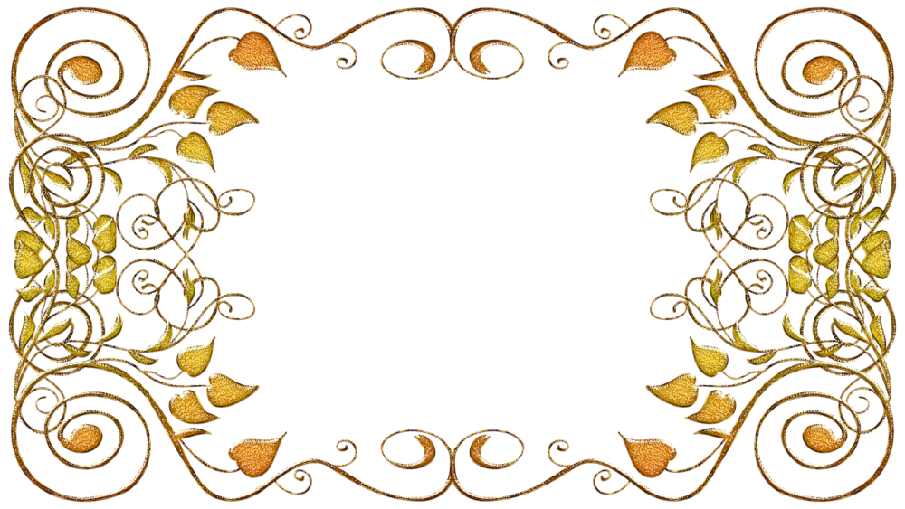 Рамка орнамент на прозрачном фоне