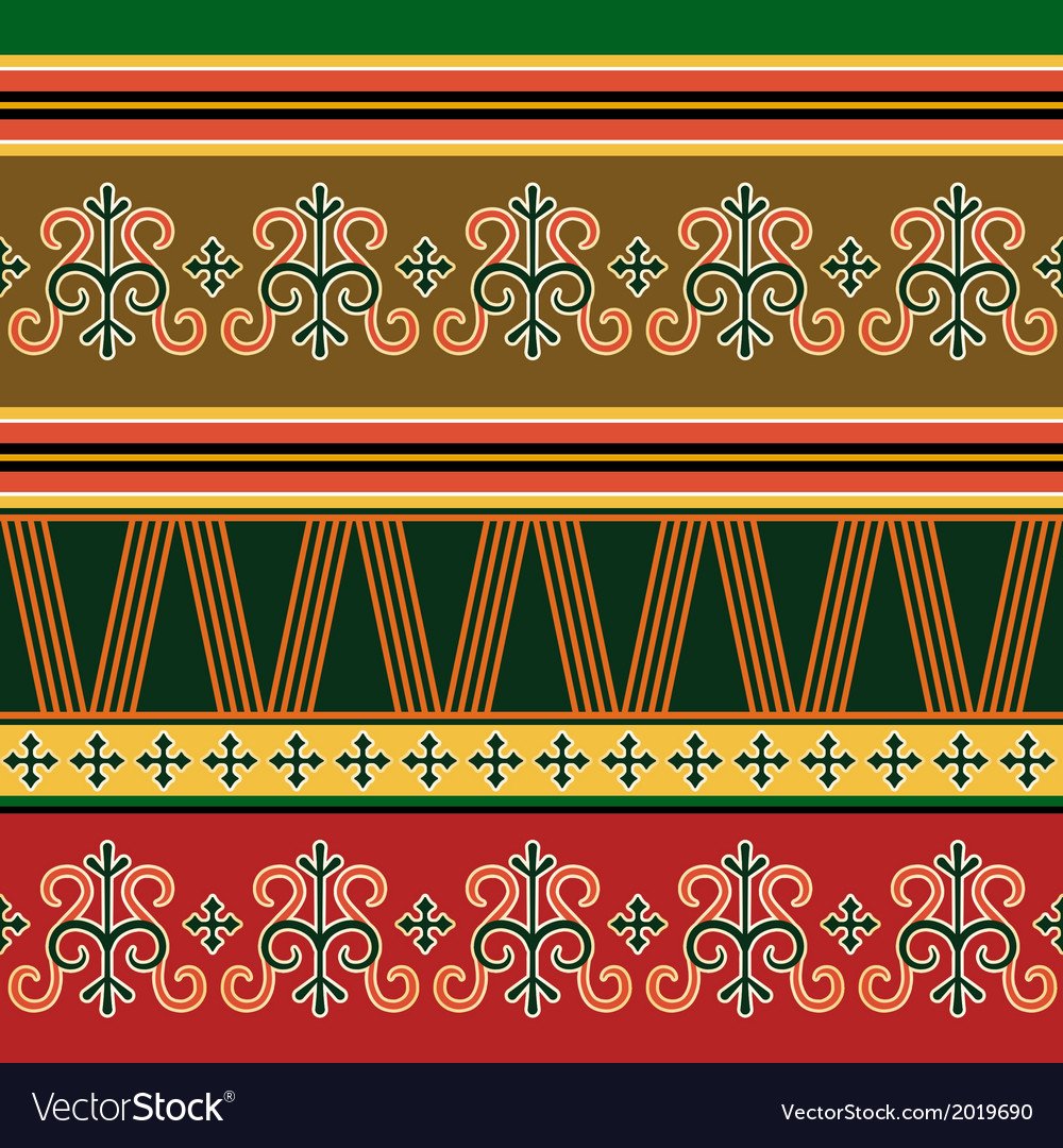 Якутский орнамент в векторе