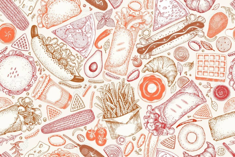 Паттерн для упаковки еды