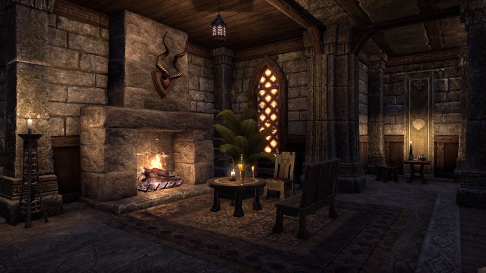 Комната с камином