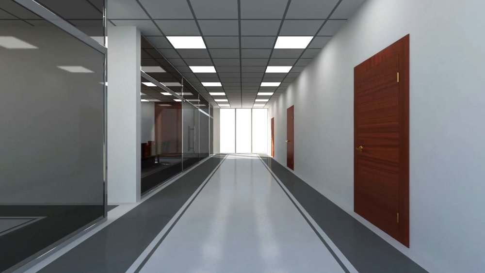 Led освещение в офисе