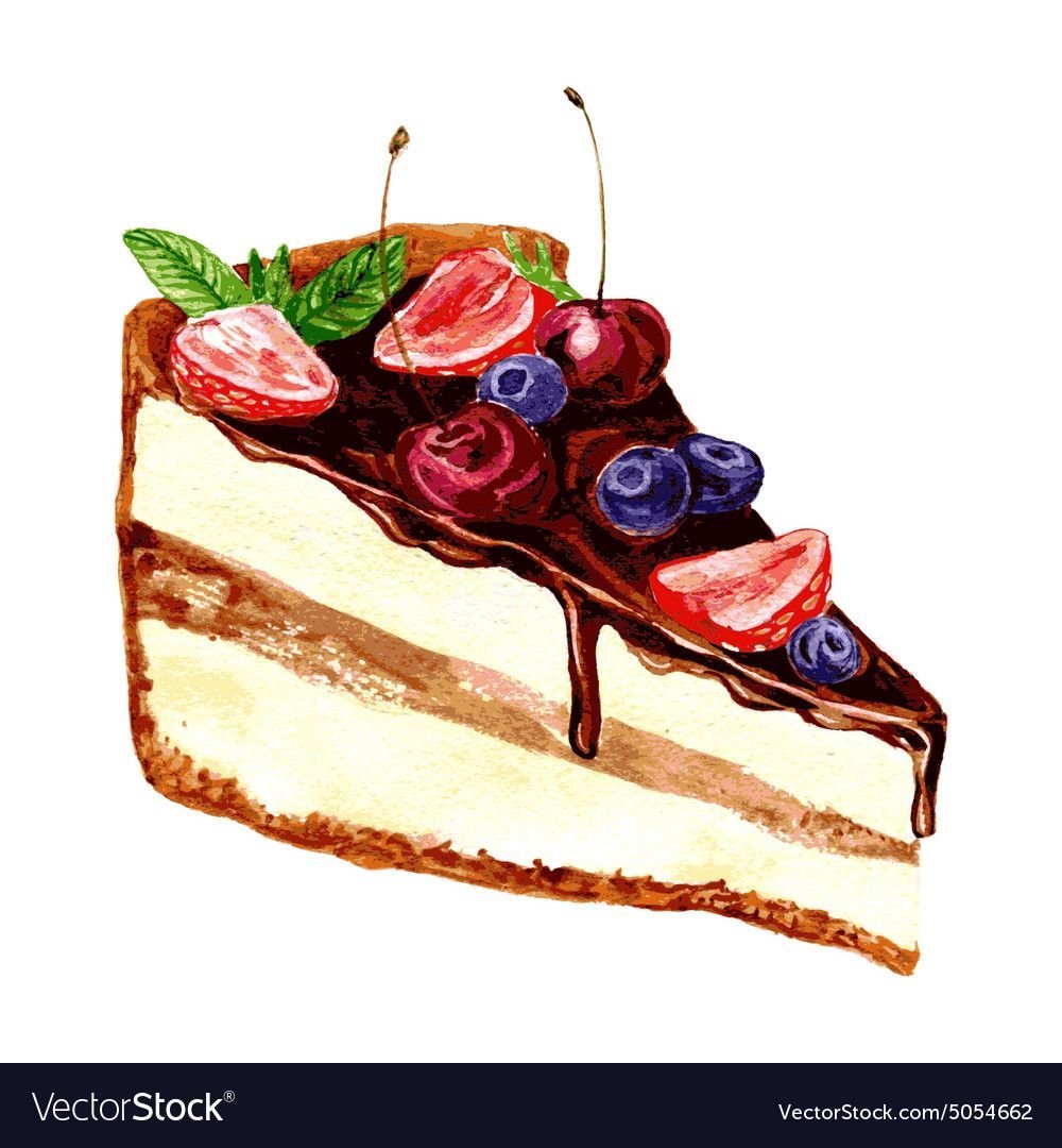 Торт рисунок