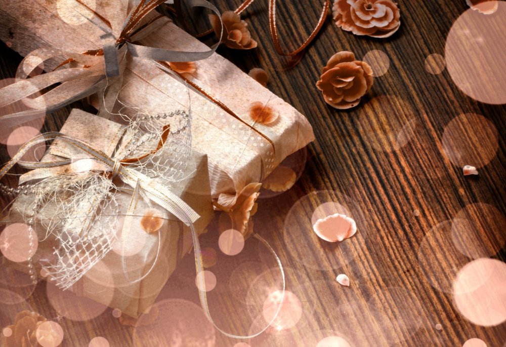 Подарки в коричневых тонах